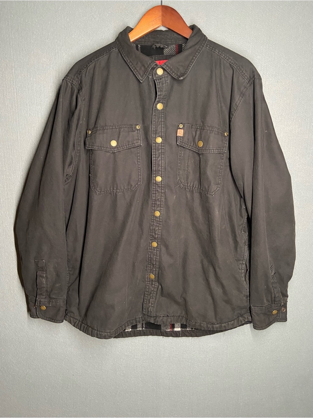 Coleman Black Button-Front Utility Jacket